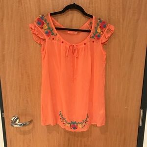 Johnny Was Orange Top